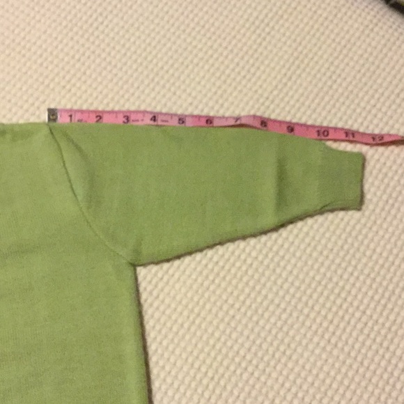 Pale green toddler cardigan sweater - Picture 6 of 8